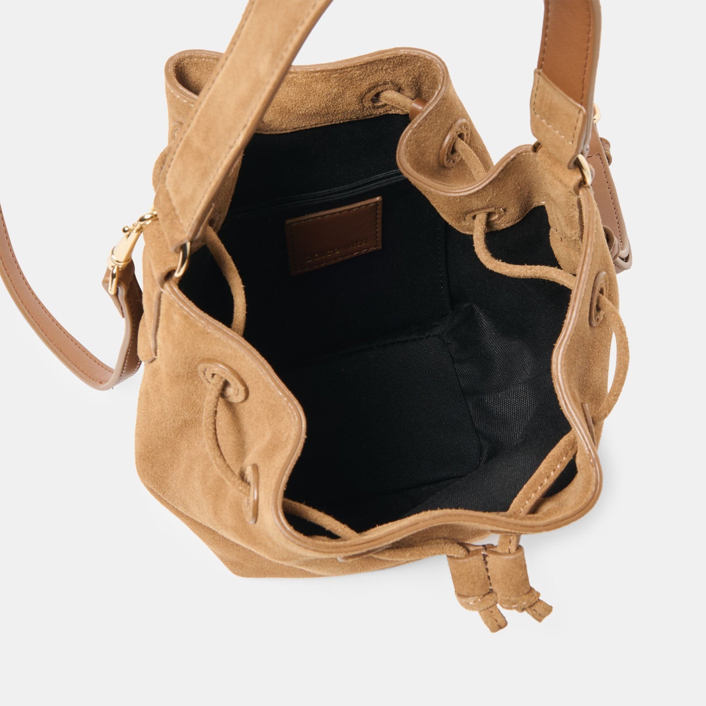 Amaru Brown Suede Crossbody