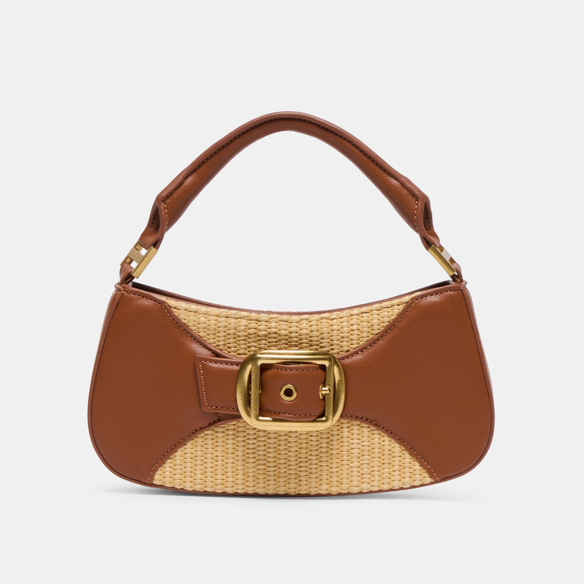 Nuala Raffia Saddle Stella Handbag