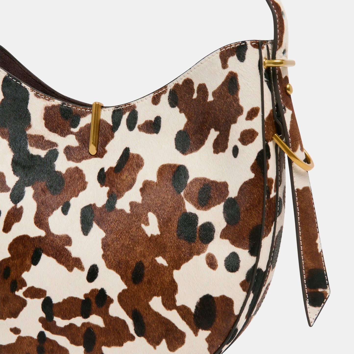 Bree Cocoa Calf Hair Shoulder Bag