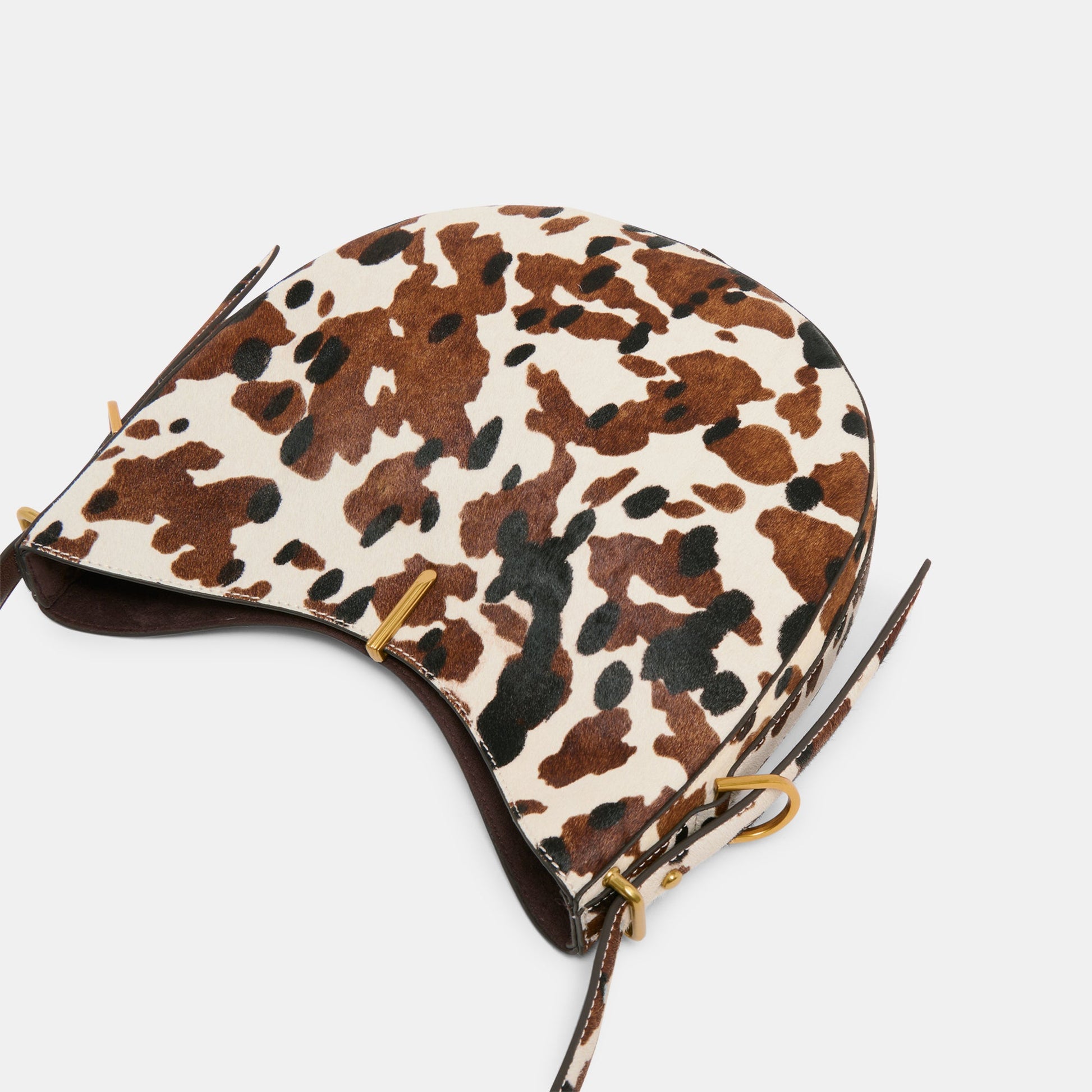 Bree Cocoa Calf Hair Shoulder Bag
