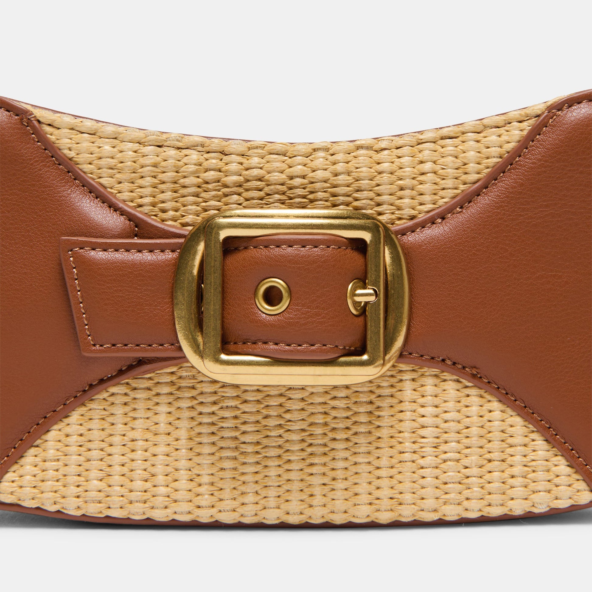 Nuala Raffia Saddle Stella Handbag