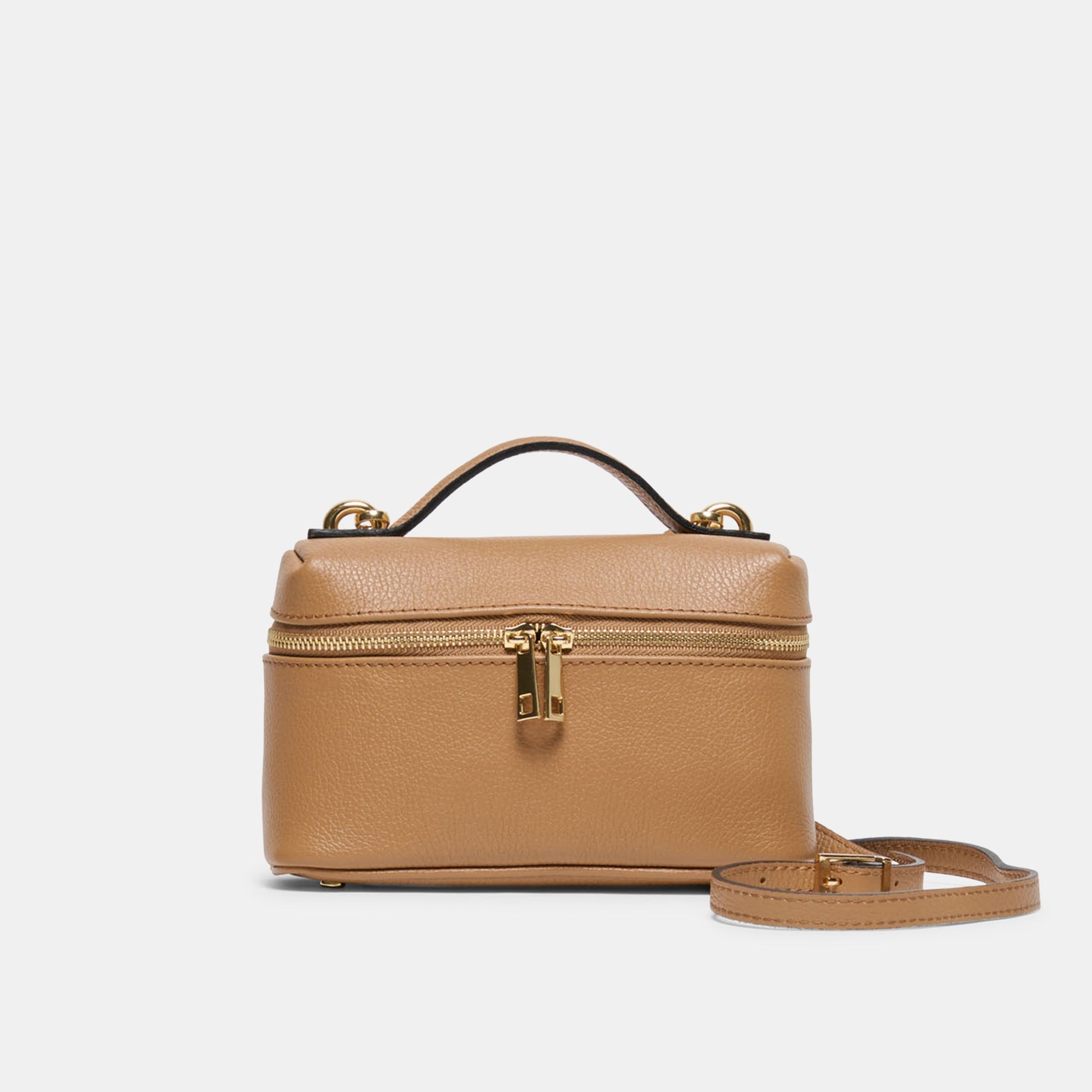 Leony Tan Leather Crossbody