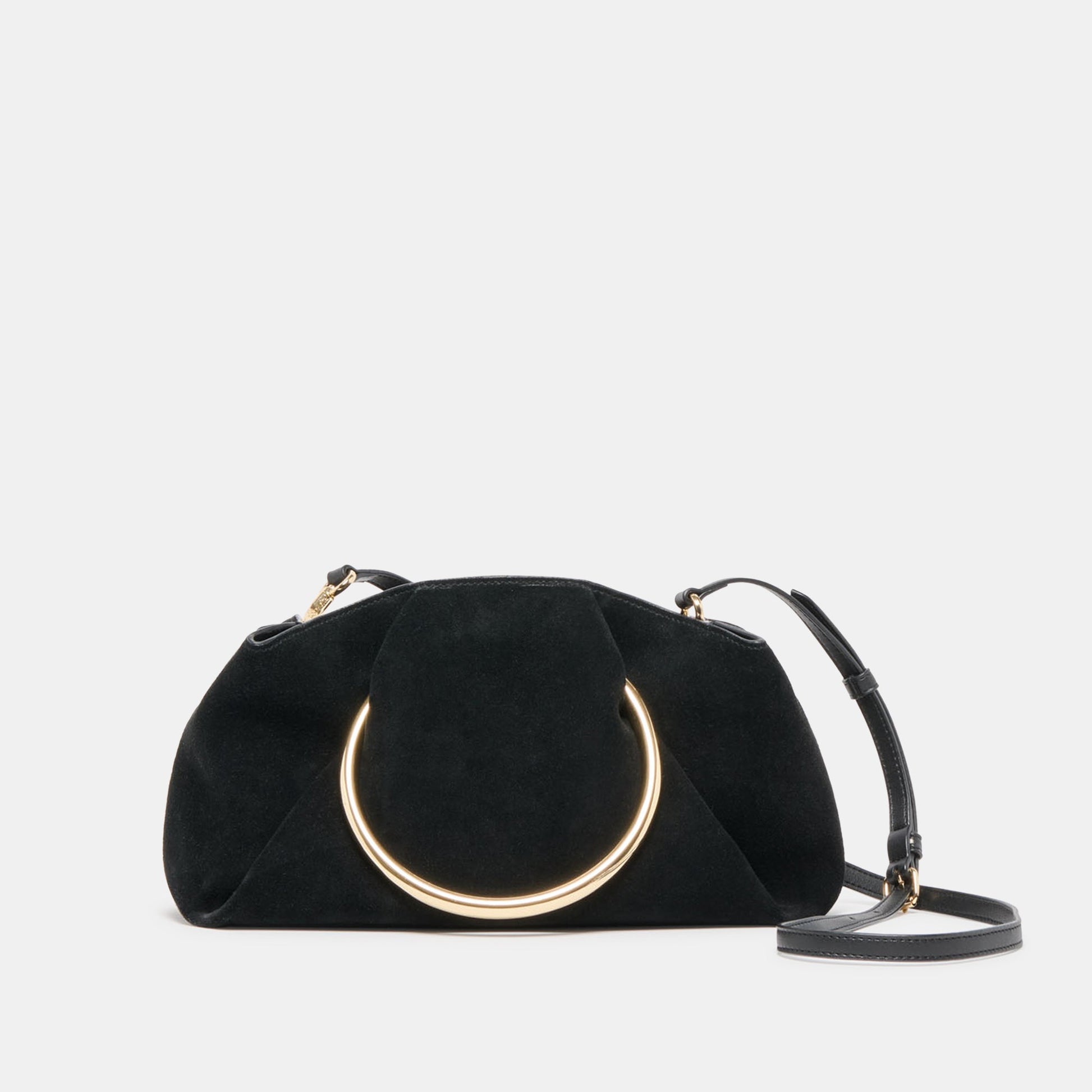 Channing Black Suede Handbag