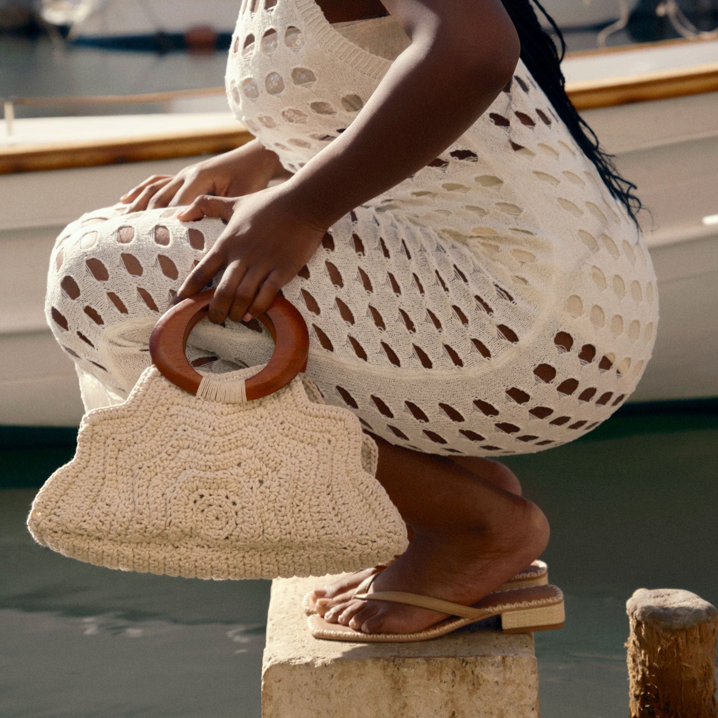 MAREN HANDBAG IVORY CROCHET
 – Dolce Vita