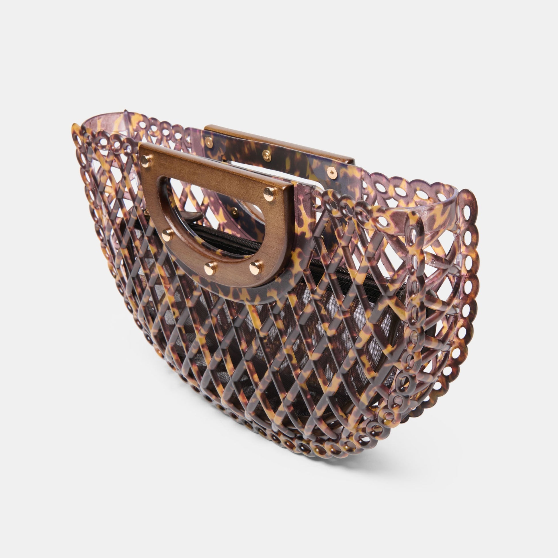 Solandra Tortoise Jelly Clutch