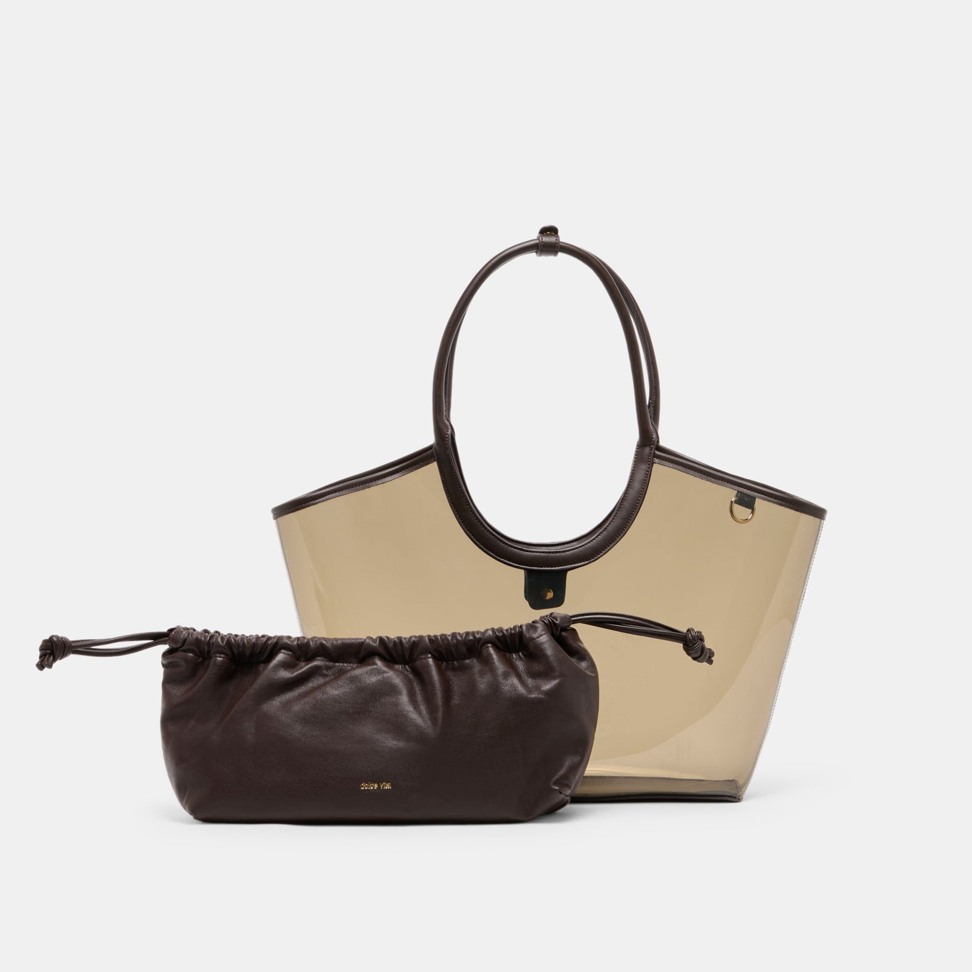 GISELLE Smoke Jelly Tote Shoulder Bag