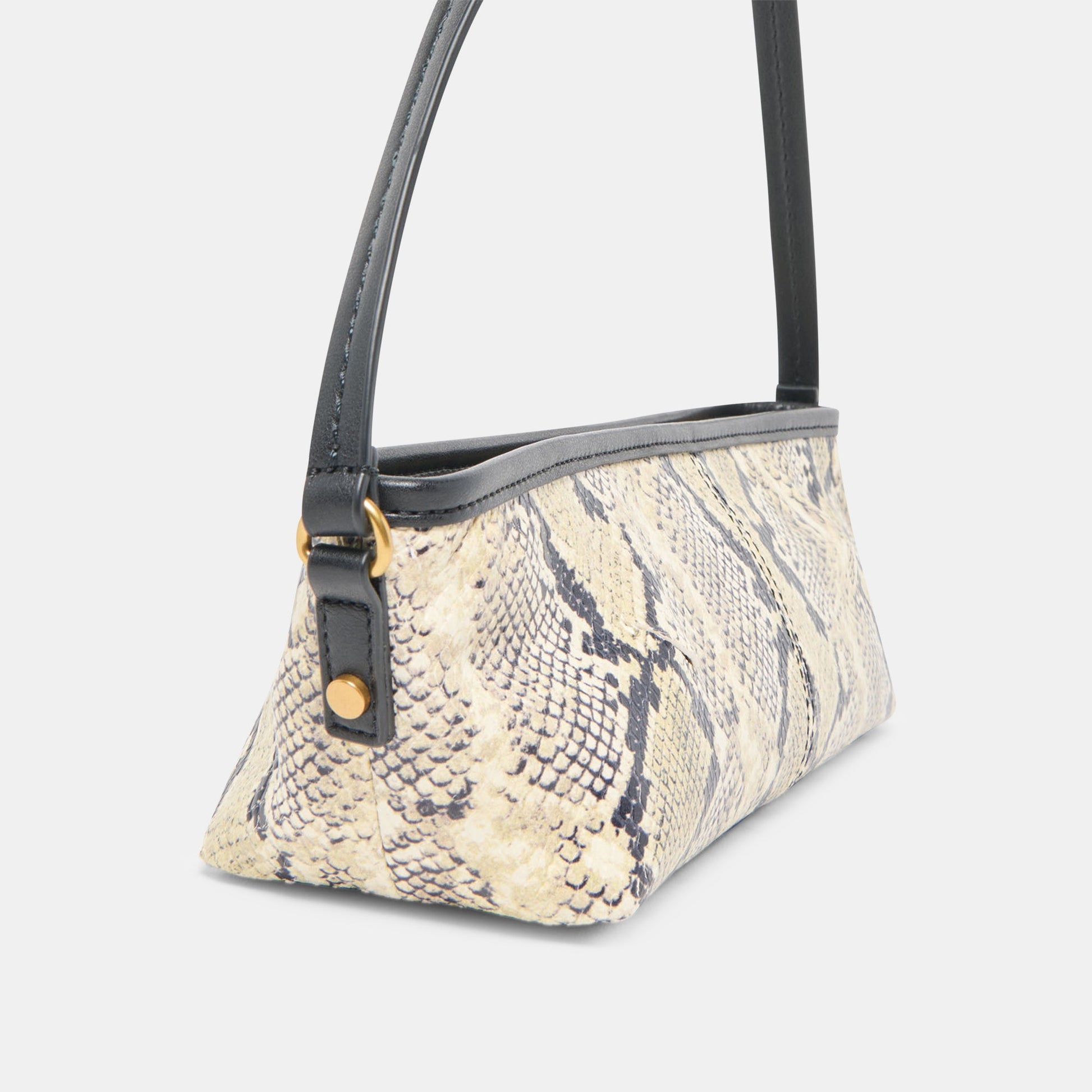 Savaii Black White Snake Stella Shoulder Bag