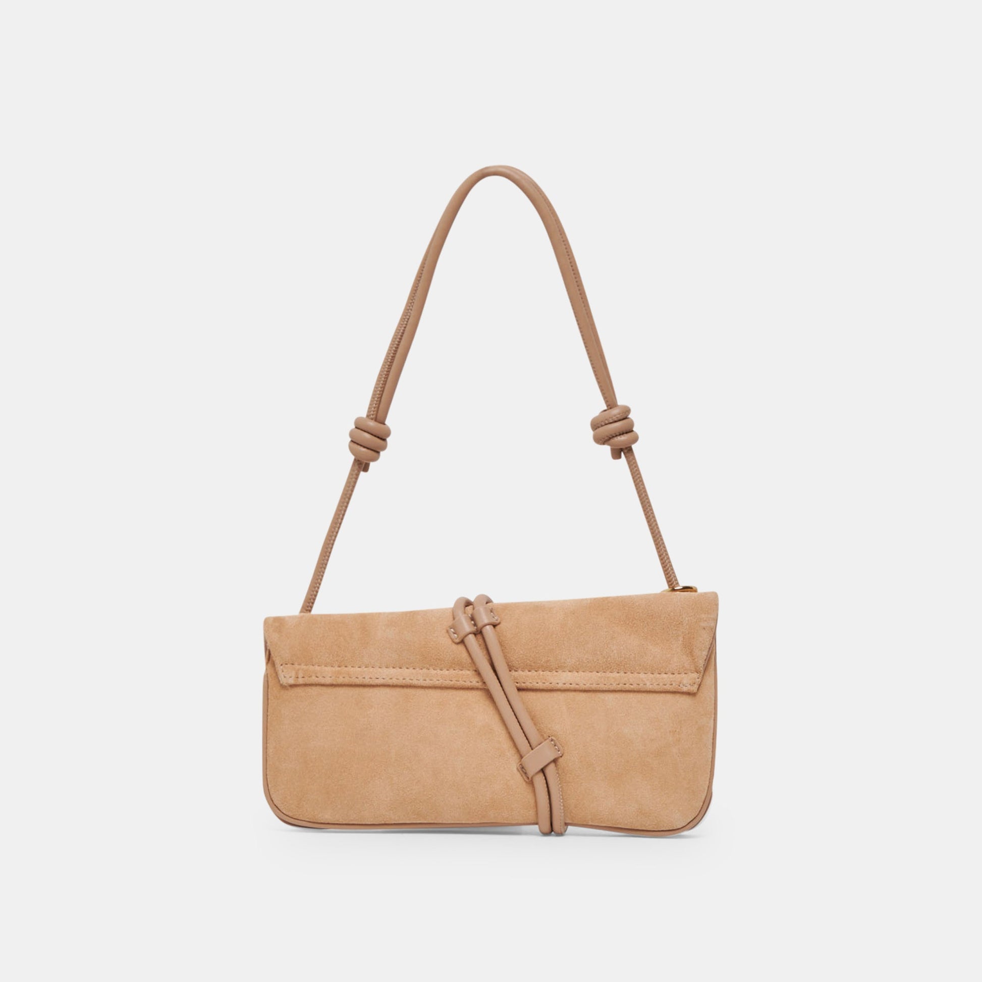ALICE SHOULDER BAG BEIGE SUEDE
 – Dolce Vita