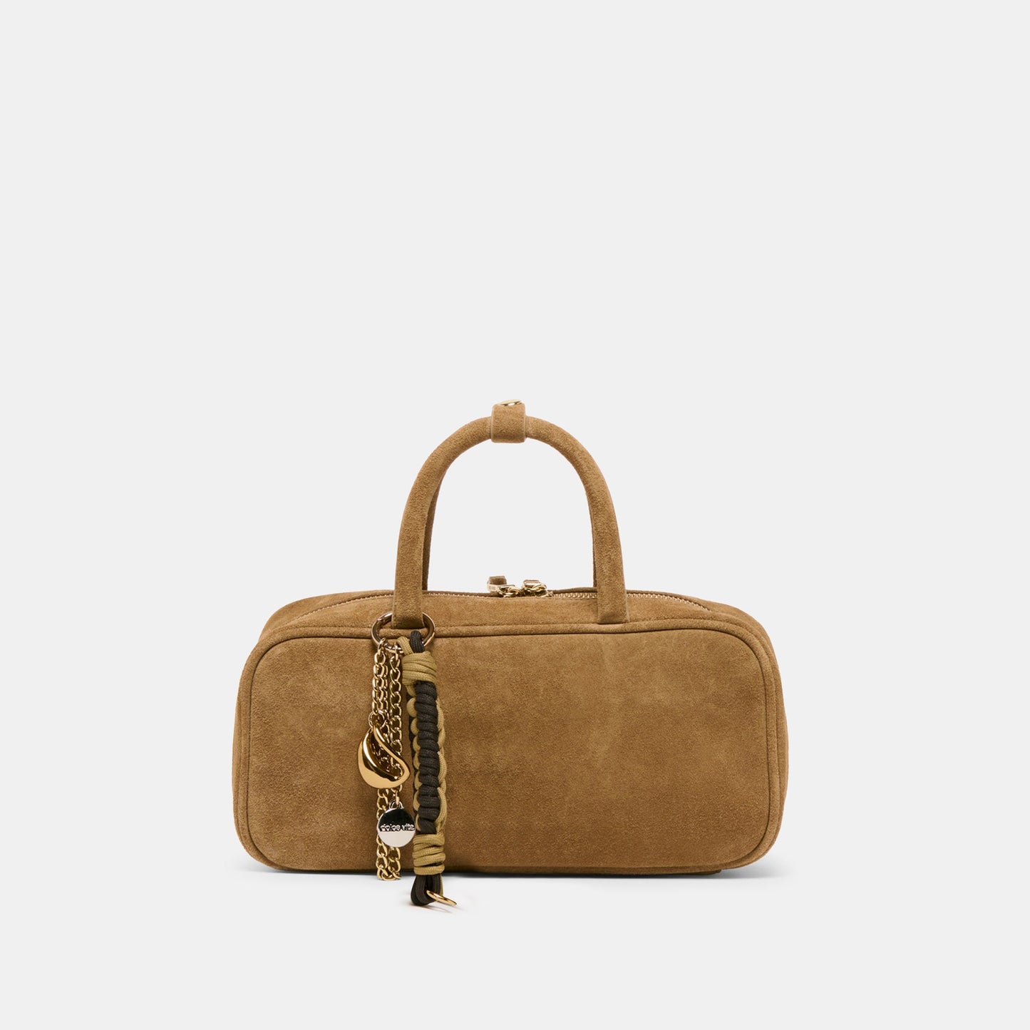 SANTINA HANDBAG TAUPE SUEDE
 – Dolce Vita