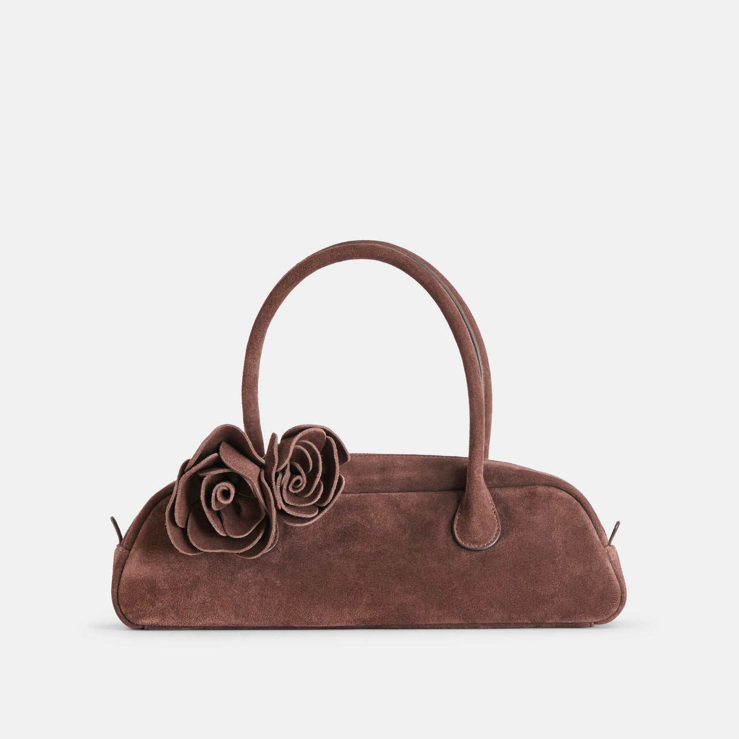 Boracay Chocolate Suede Shoulder Bag