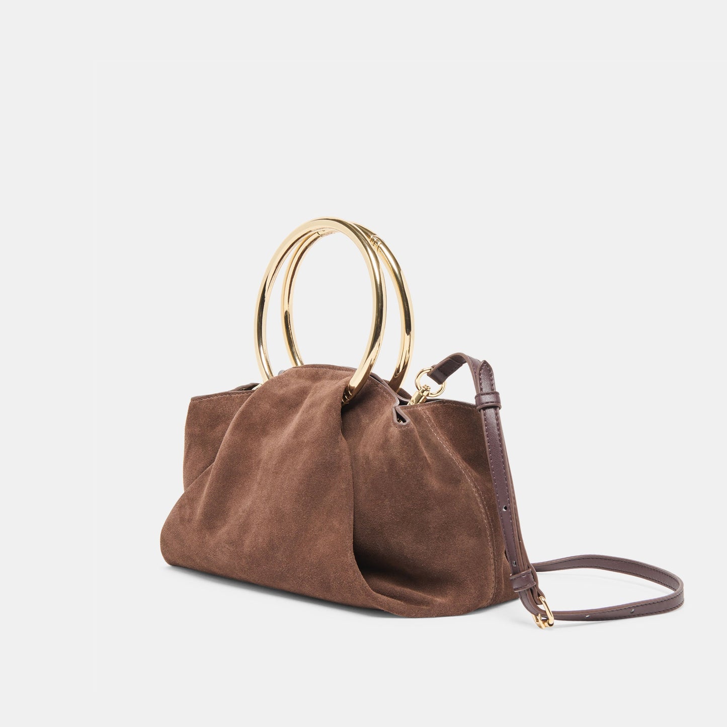 Channing Espresso Suede Handbag