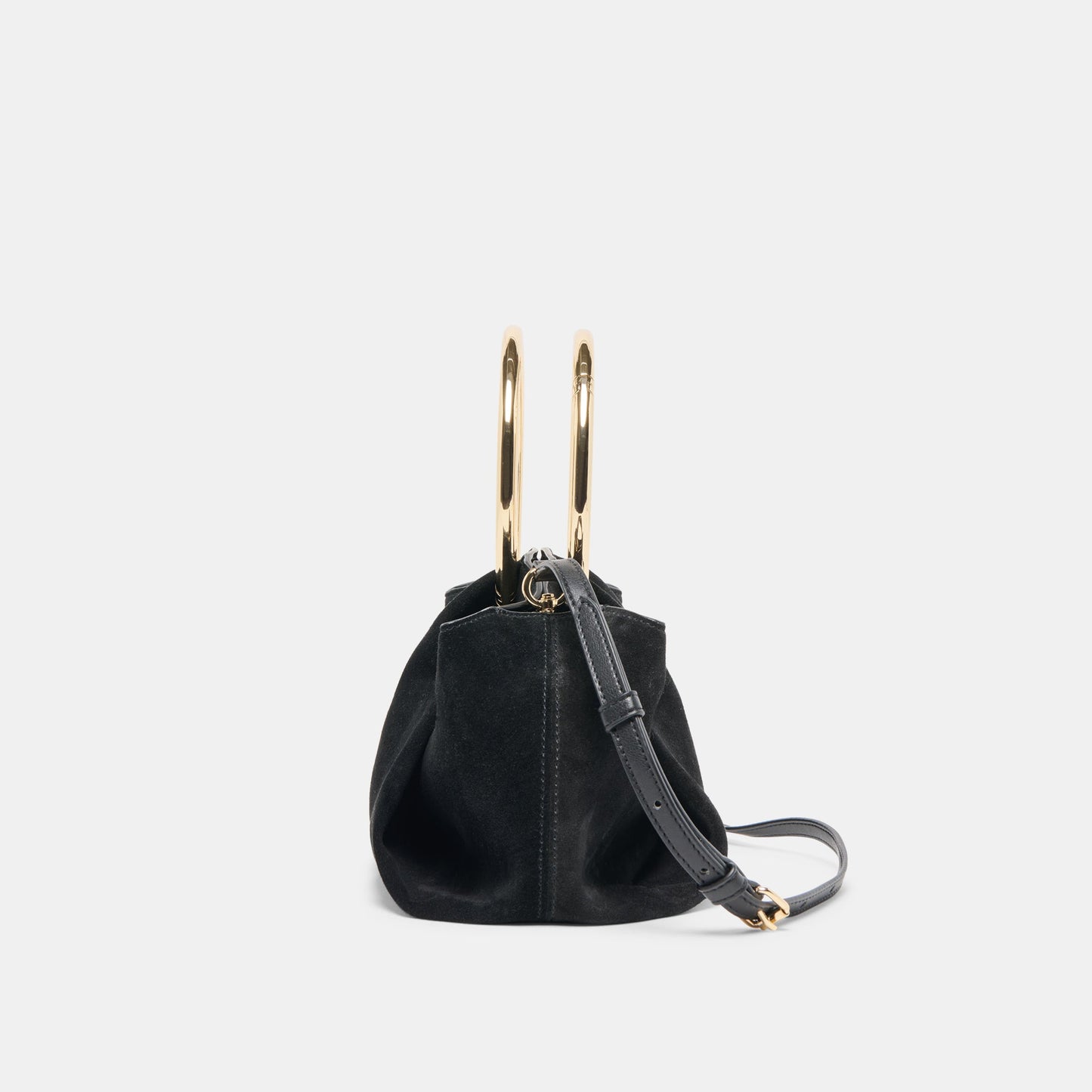 Channing Black Suede Handbag
