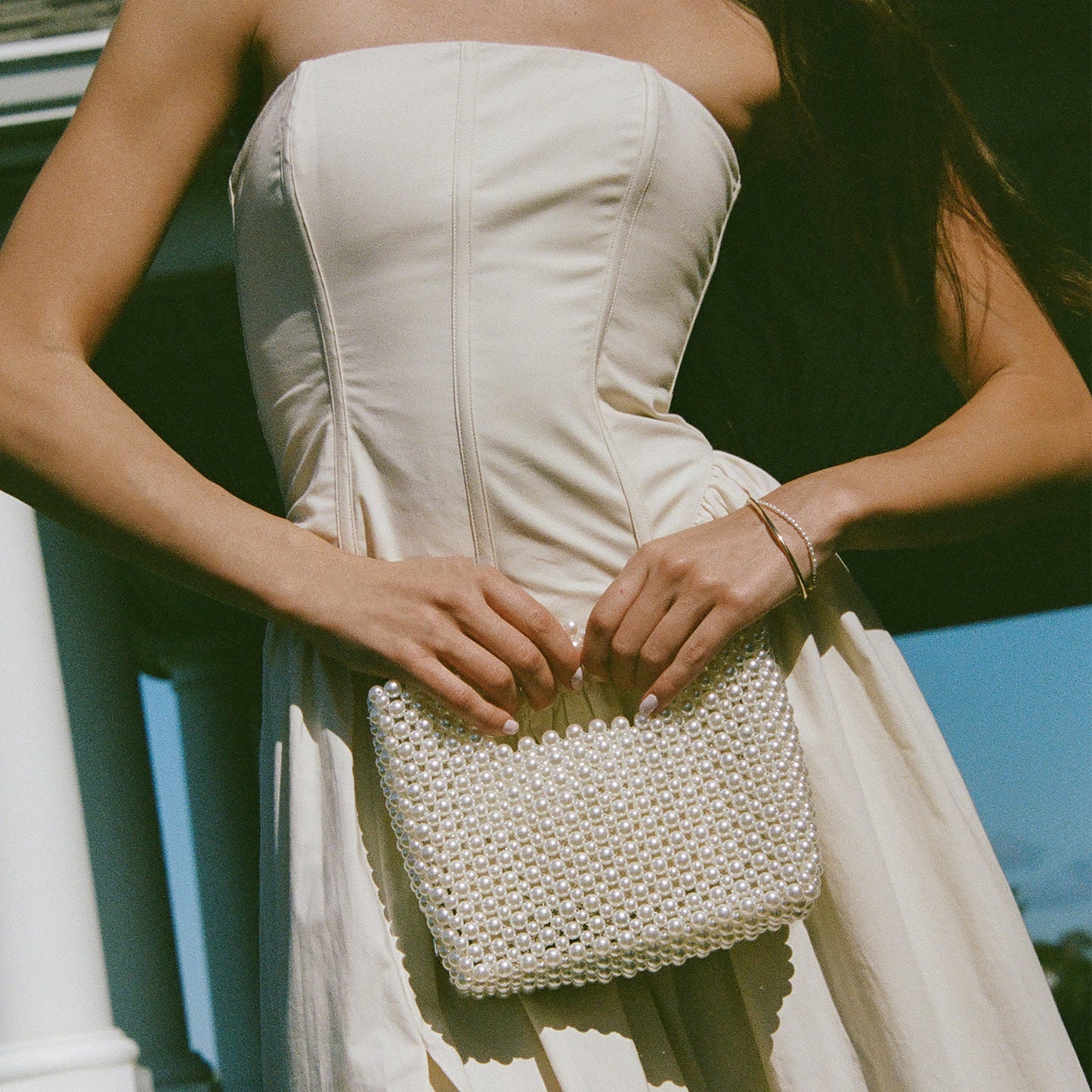 LINZY HANDBAG PEARL
 – Dolce Vita