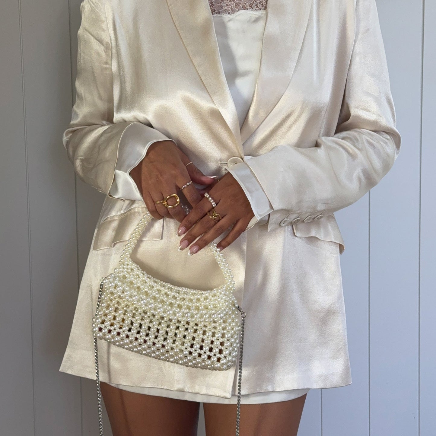 Elloise Handbag in Pearl - Dolce Vita Stylish Purse