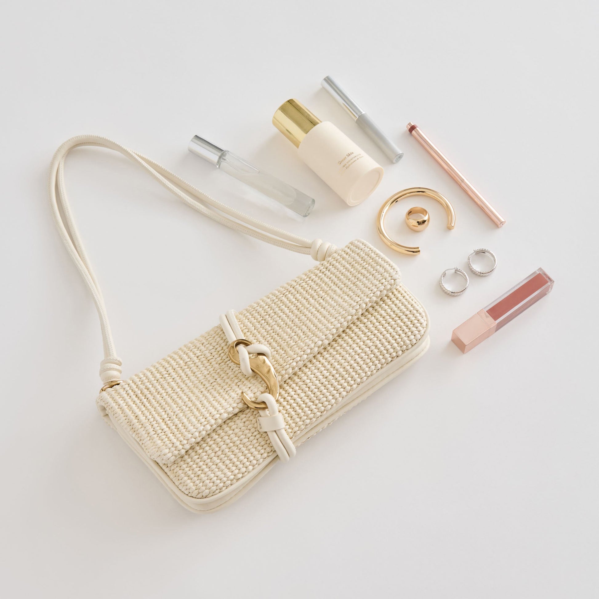 Alice Natural Raffia Shoulder Bag