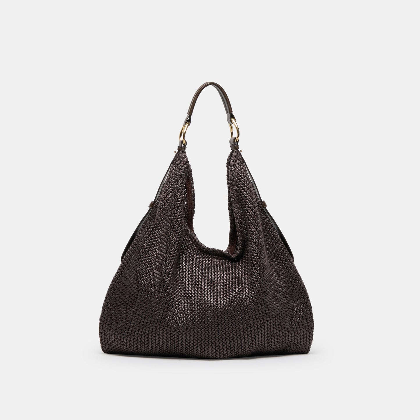 Miriel Chocolate Raffia Tote