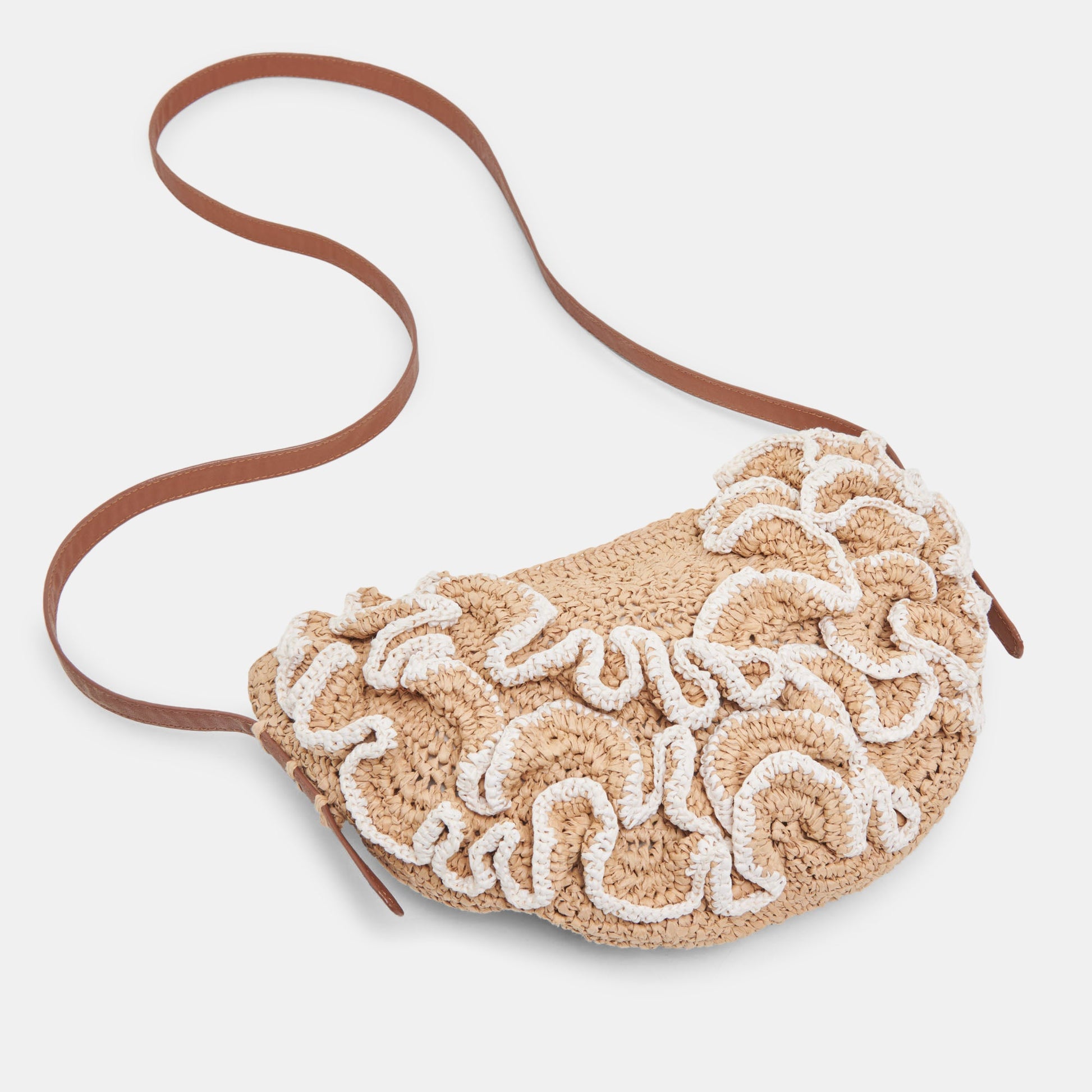 Atrani Natural Raffia Crossbody
