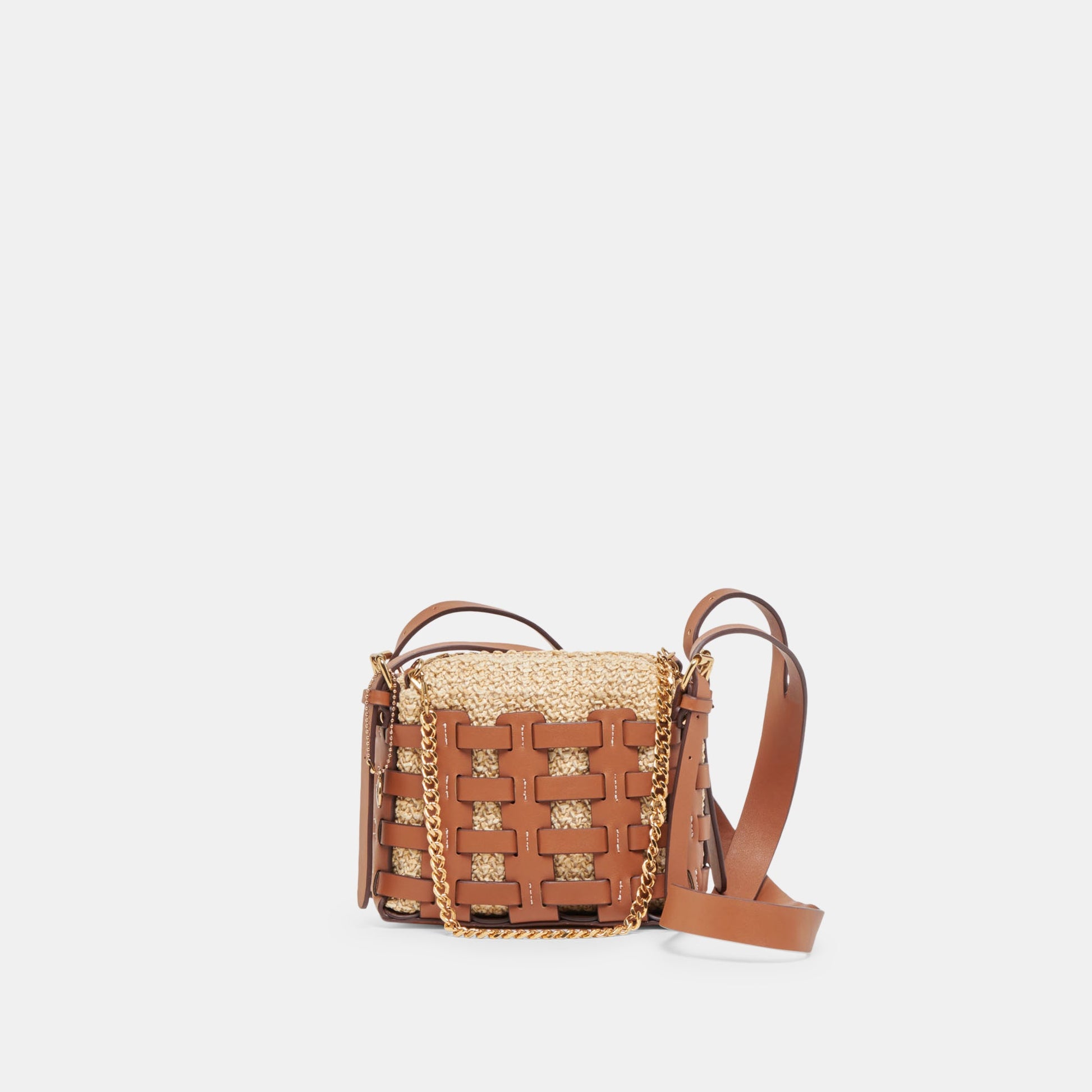CASSIS CROSSBODY SADDLE NATURAL RAFFIA
 – Dolce Vita