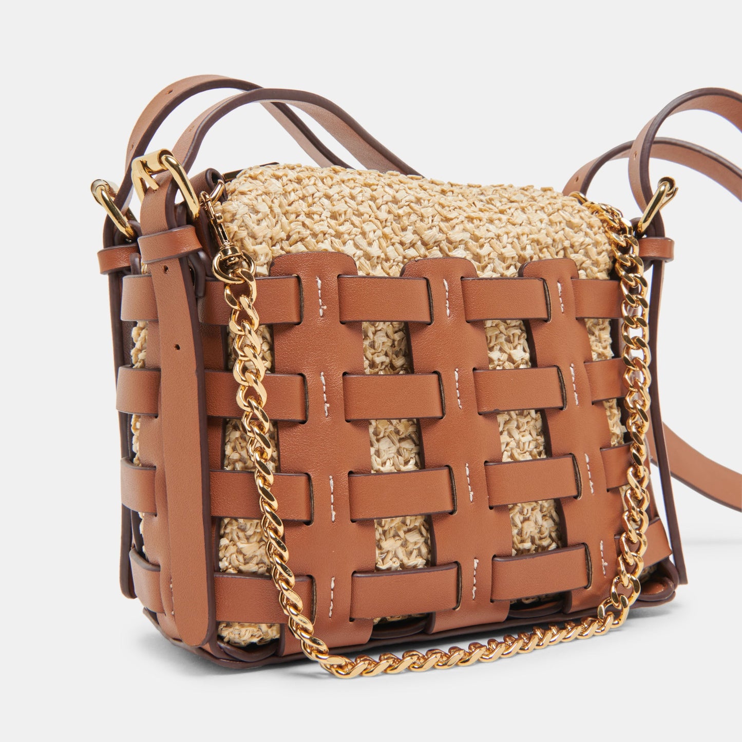 CASSIS CROSSBODY SADDLE NATURAL RAFFIA
 – Dolce Vita