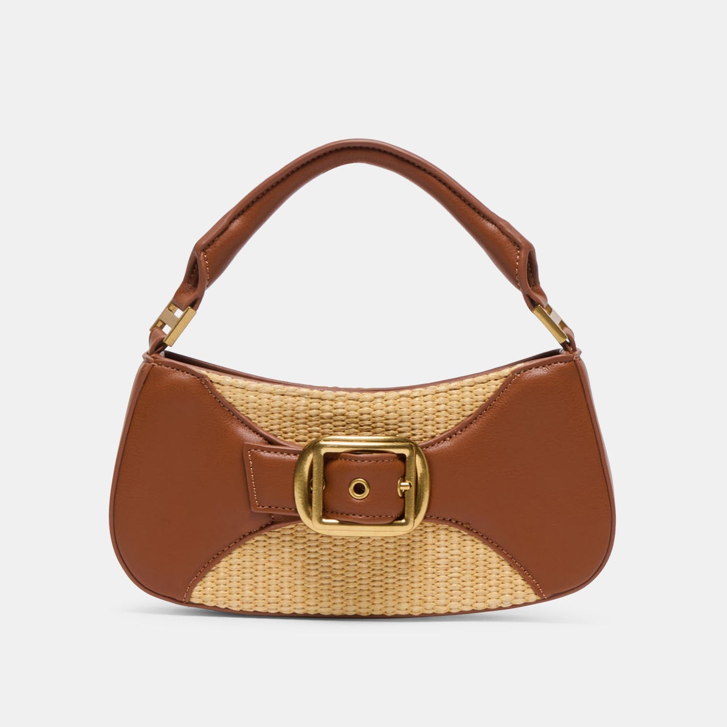 Nuala Raffia Saddle Stella Handbag