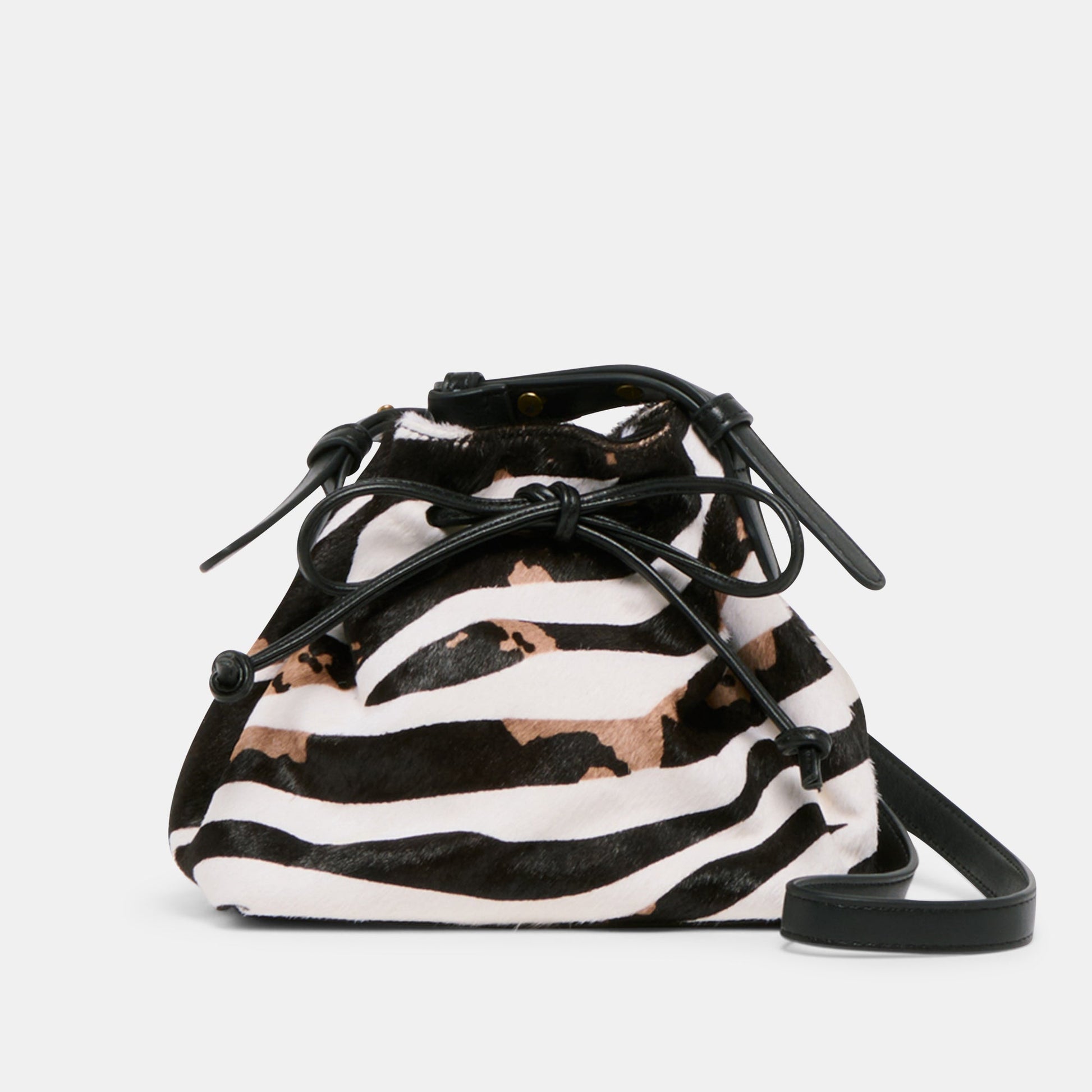 Randi Zebra Calf Hair Crossbody