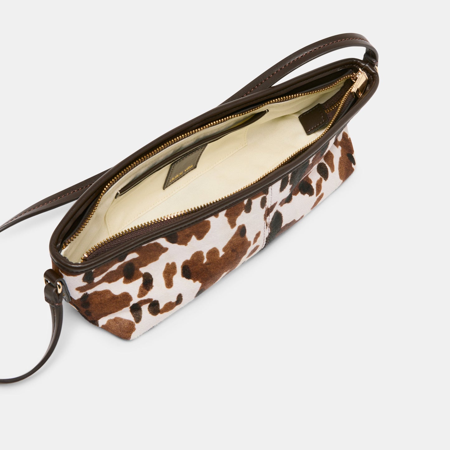 Savaii Cocoa Calf Hair Shoulder Bag