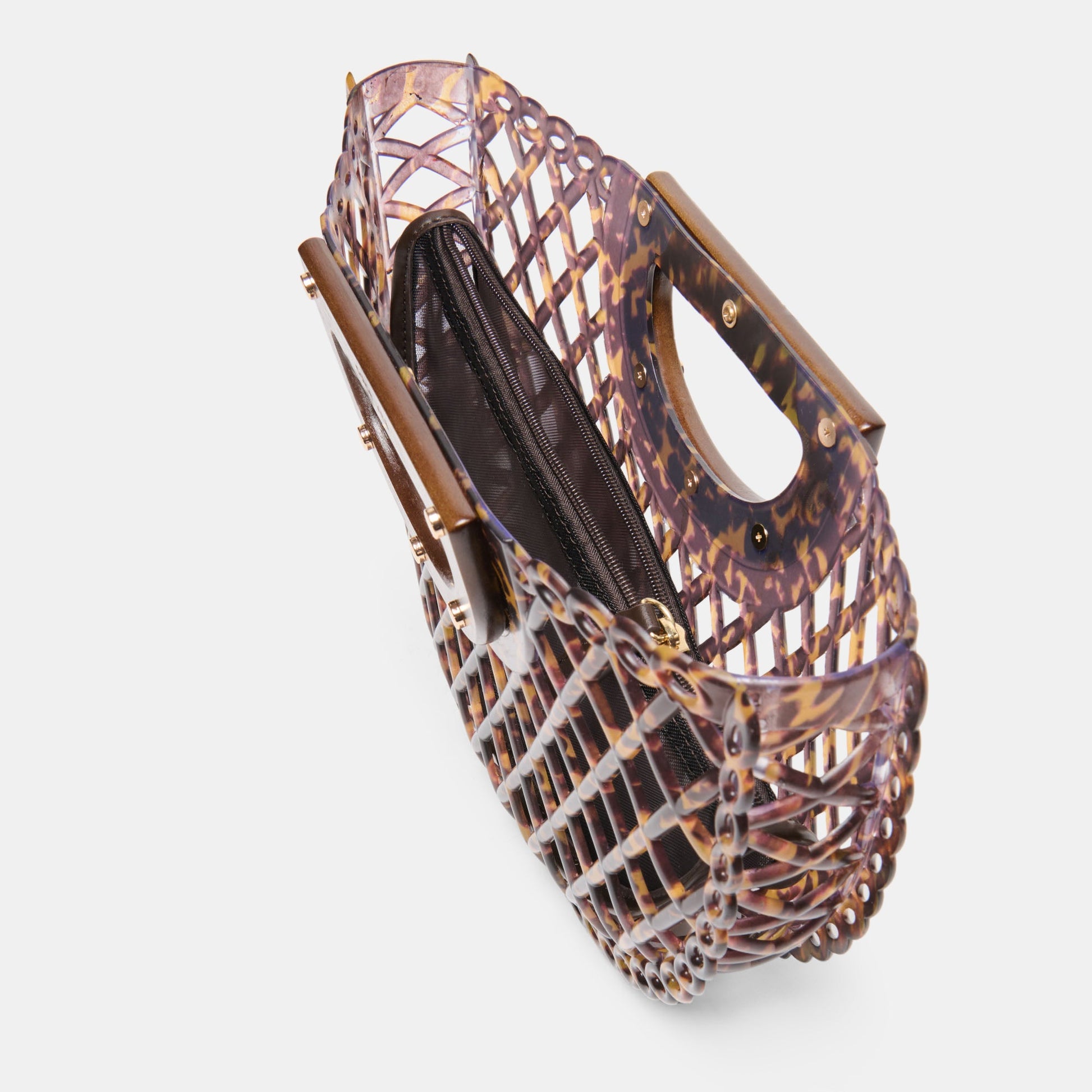 Solandra Tortoise Jelly Clutch