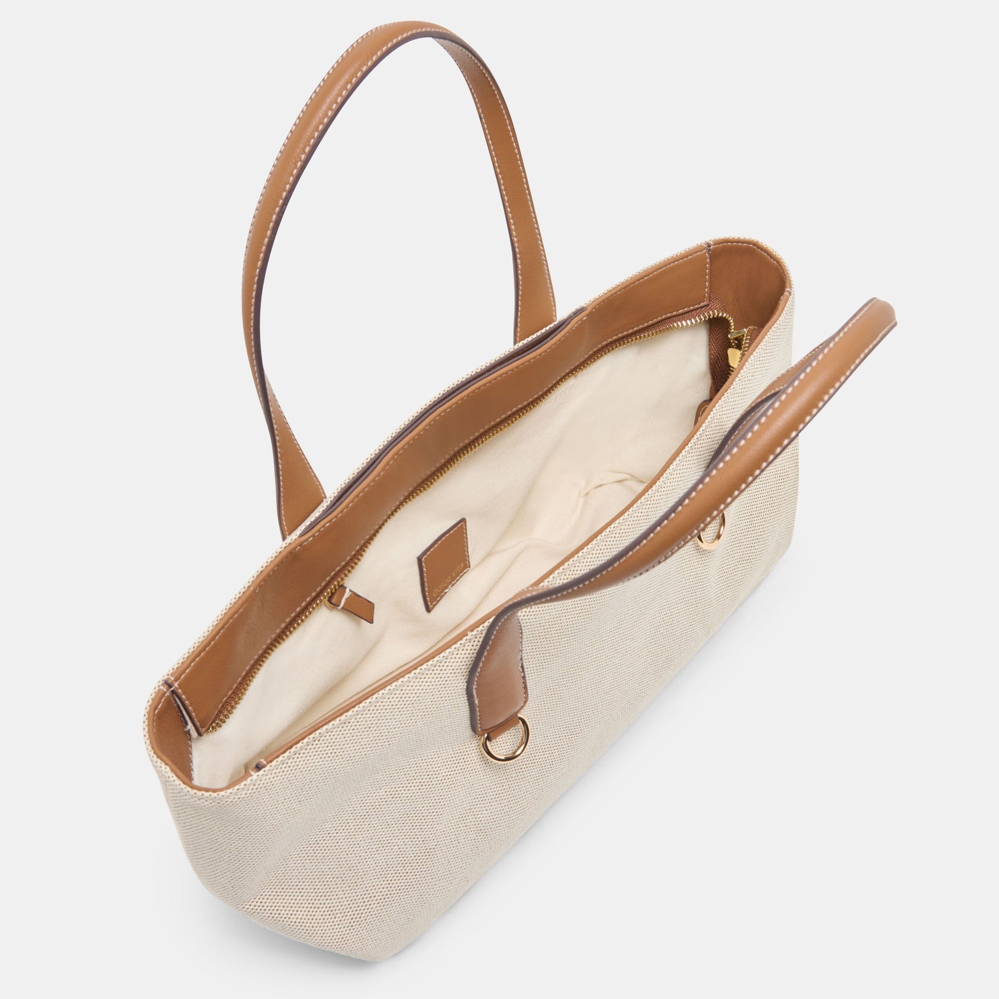 CLARINA Natural Canvas Shoulder Bag
