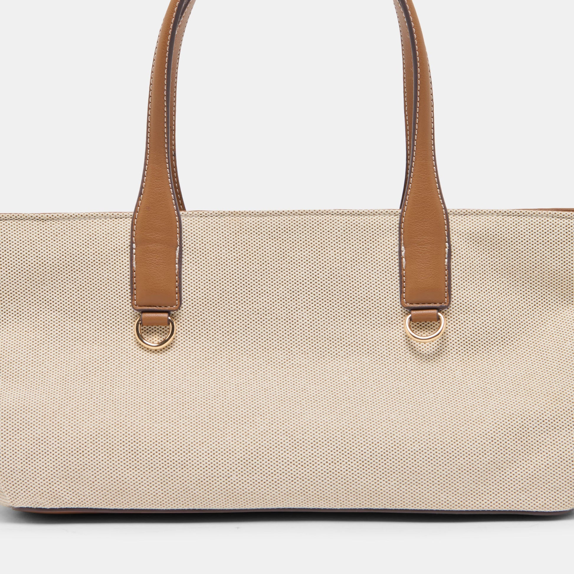 CLARINA Natural Canvas Shoulder Bag
