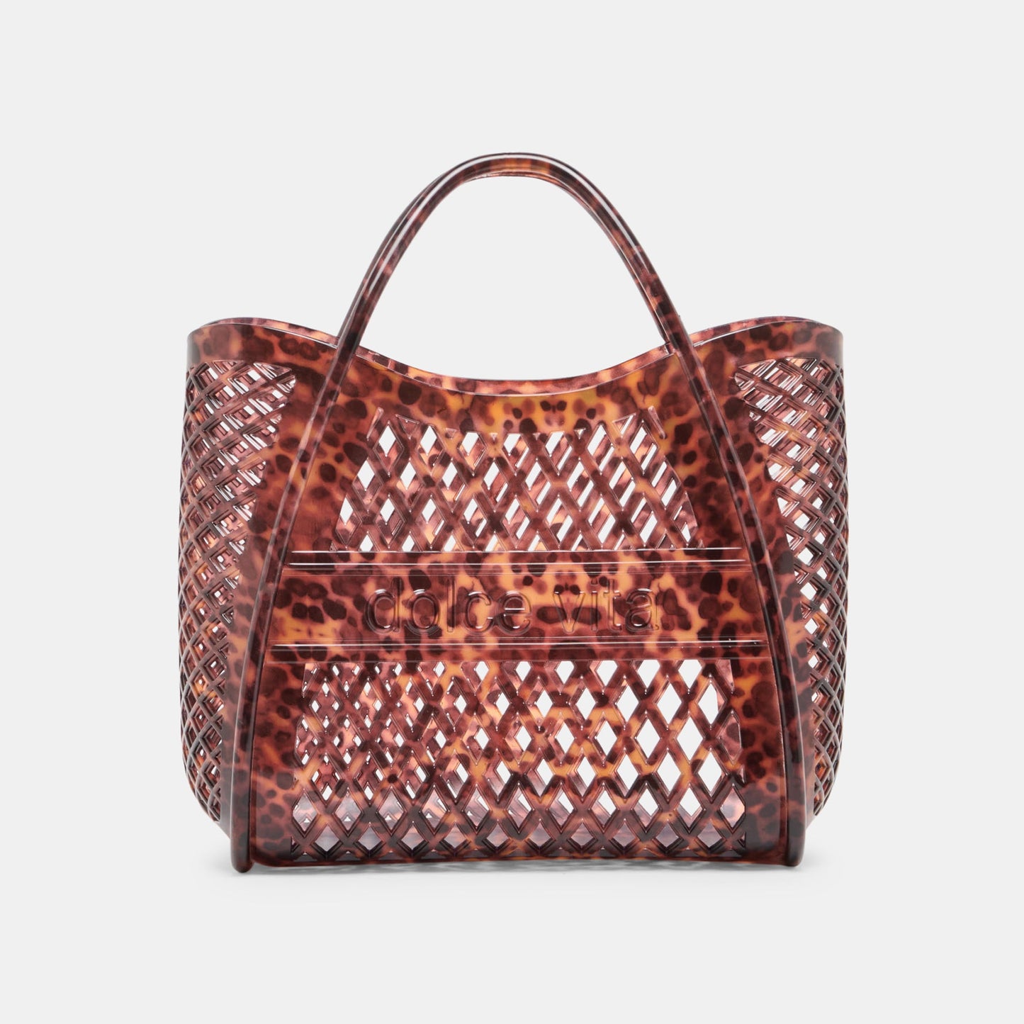 TOAST Tortoise Stella Jelly Top-Handle Handbag