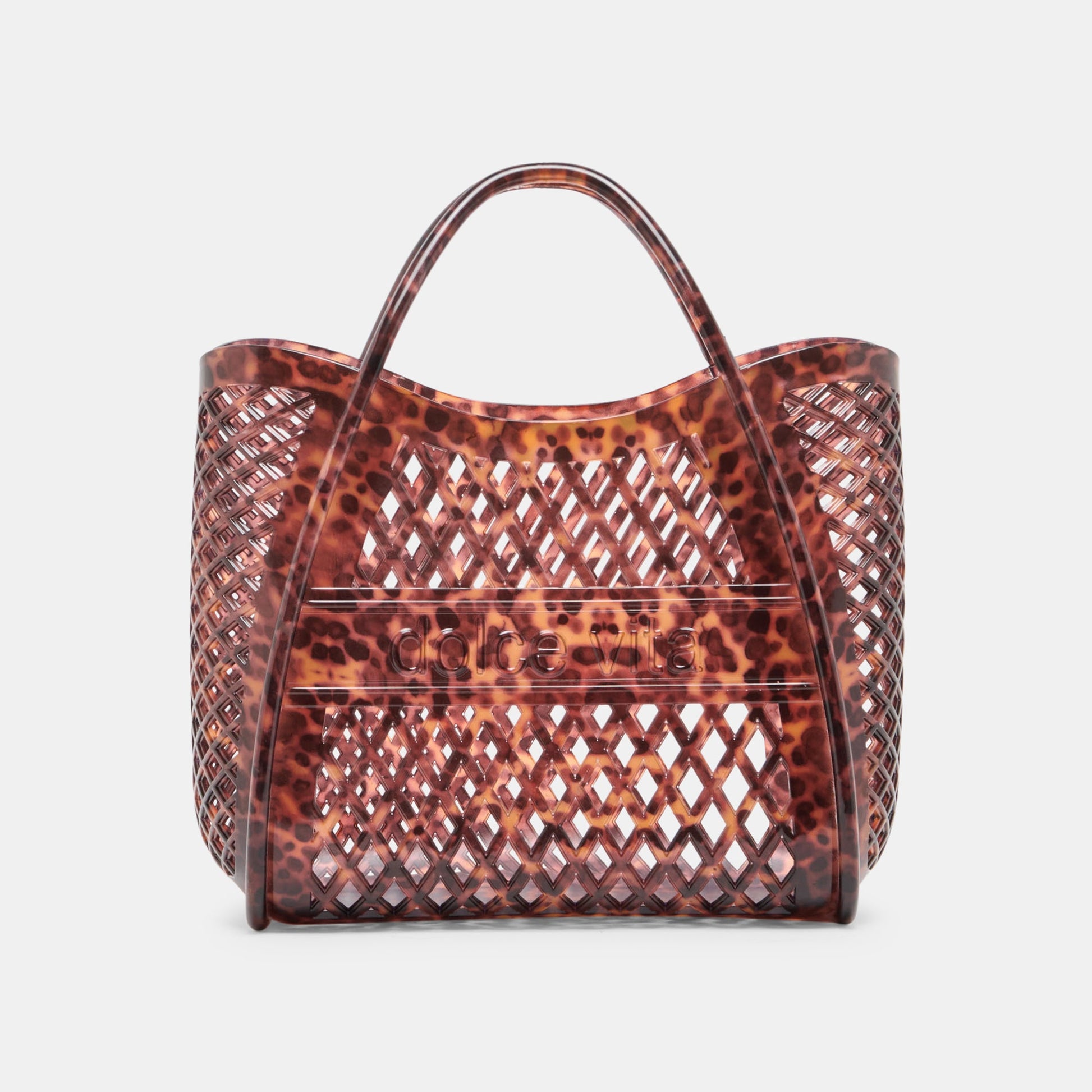 TOAST Tortoise Stella Jelly Top-Handle Handbag