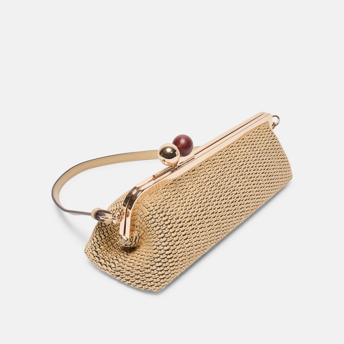 Ambriaa Natural Raffia Shoulder Bag