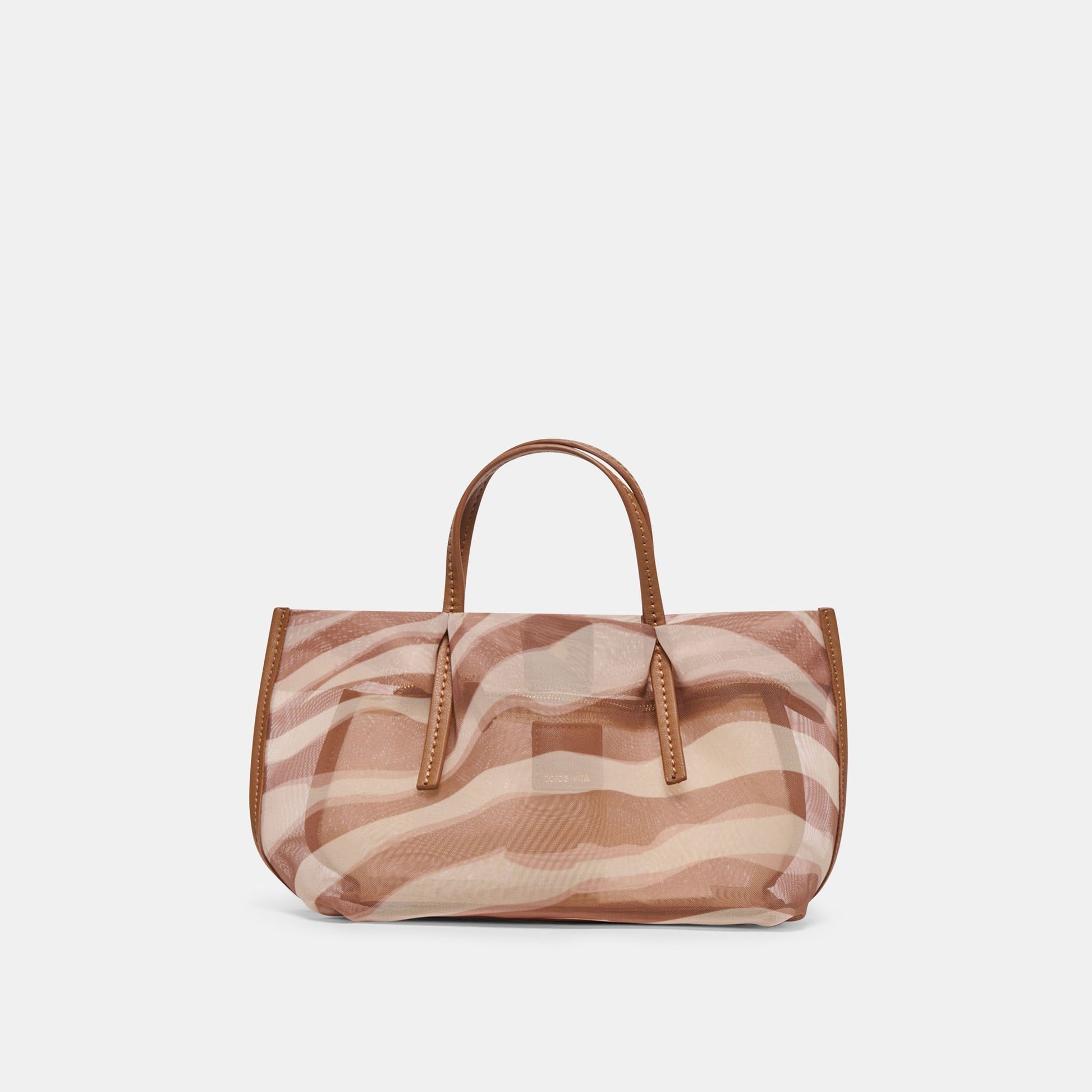 Selene Zebra Mesh Handbag