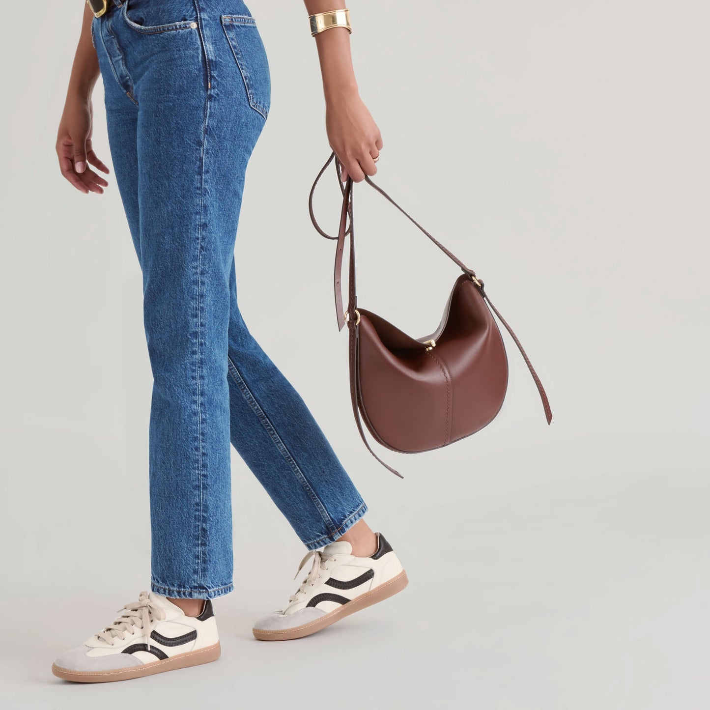 Burano Brown Leather Crossbody