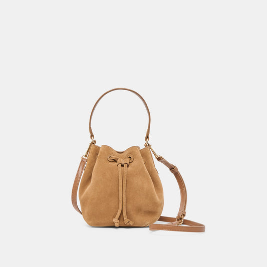 Amaru Brown Suede Crossbody