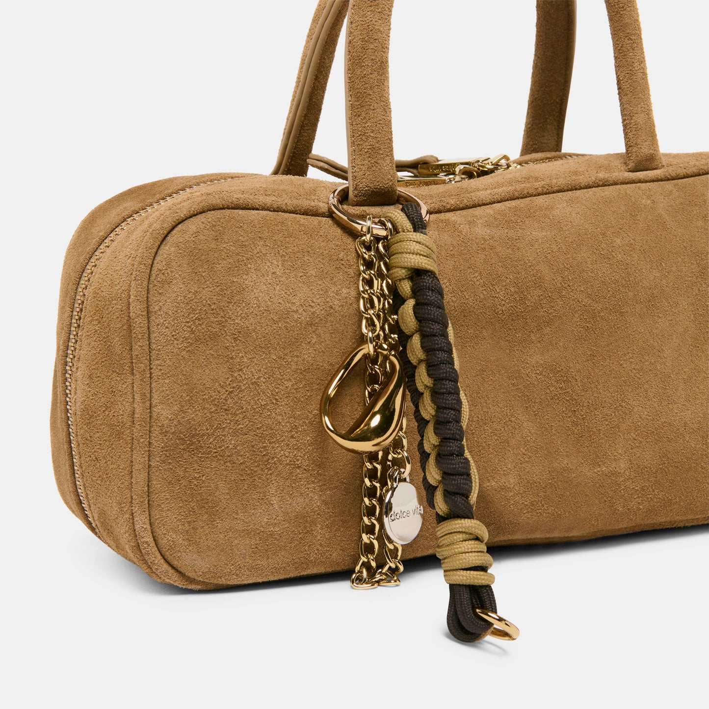 SANTINA HANDBAG TAUPE SUEDE
 – Dolce Vita