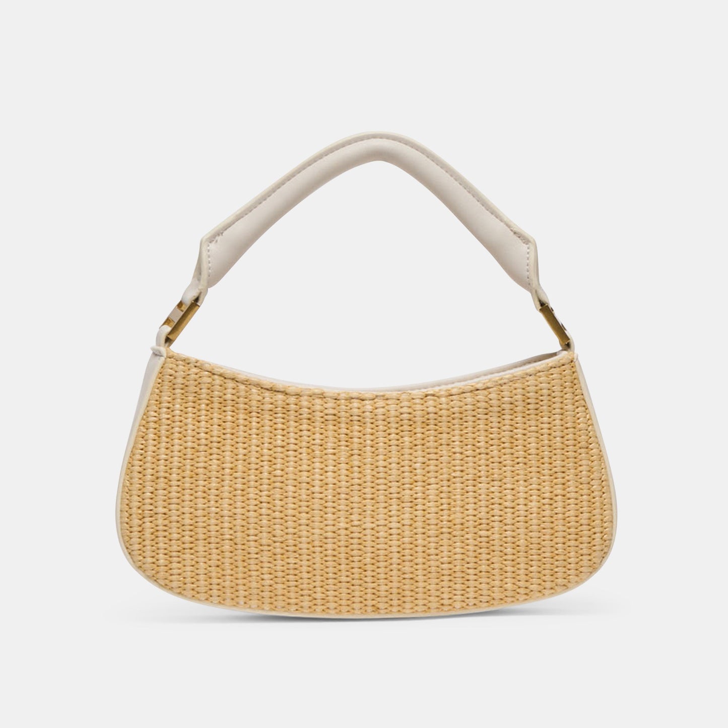 Nuala Raffia White Stella Handbag