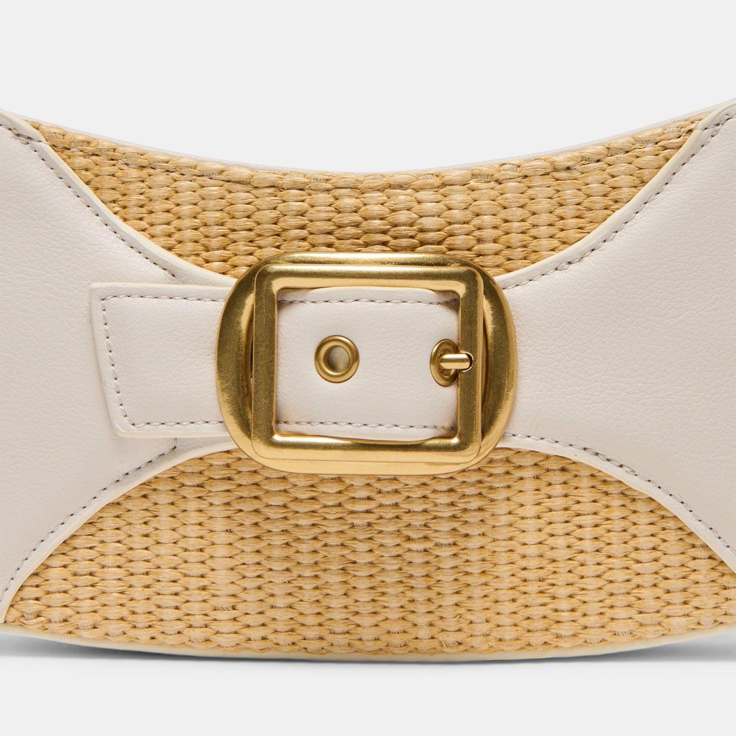 Nuala Raffia White Stella Handbag