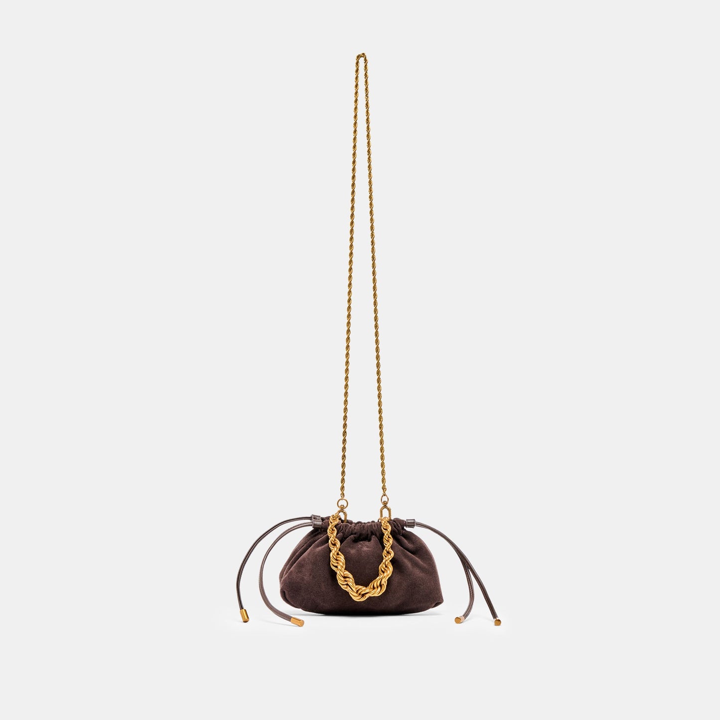 Cleo Espresso Suede Crossbody