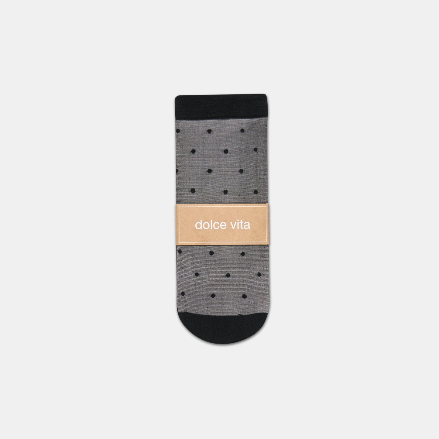 3-Pack Ditsy Dot Black Sheer Anklet Socks