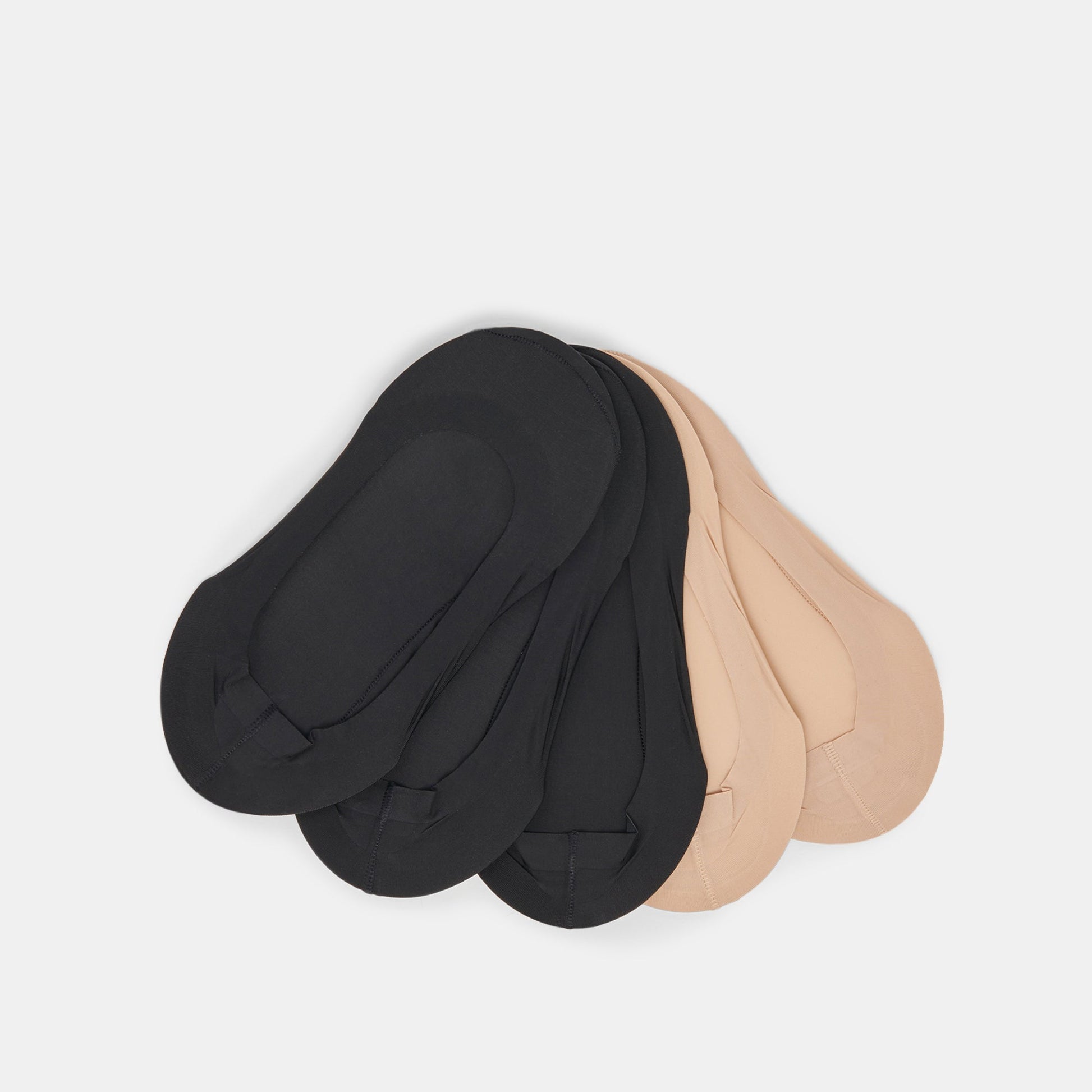 NO SHOW SOCKS 5 PACK TAN BLACK
 – Dolce Vita
