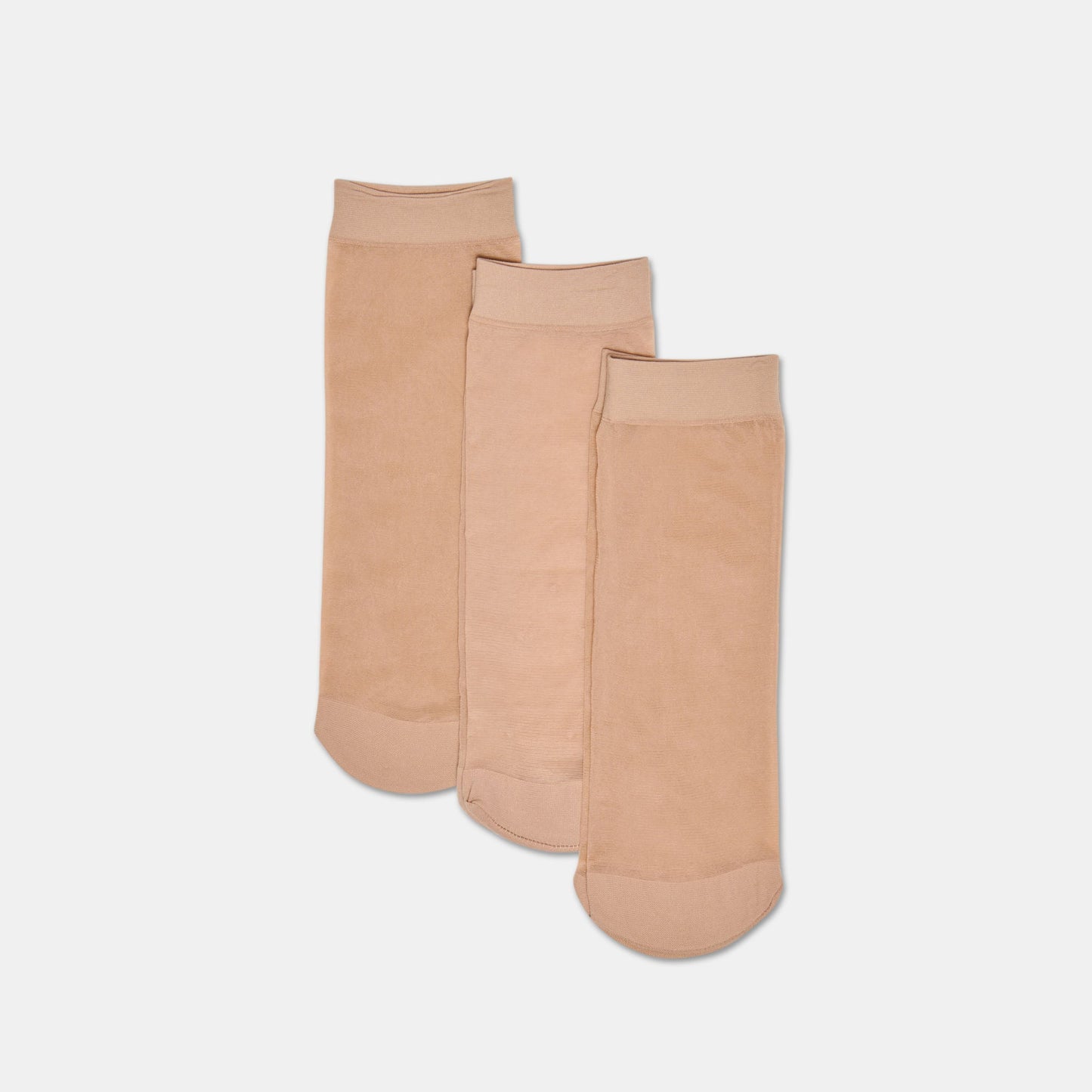 3-Pack Ditsy Dot Blush Sheer Anklet Socks