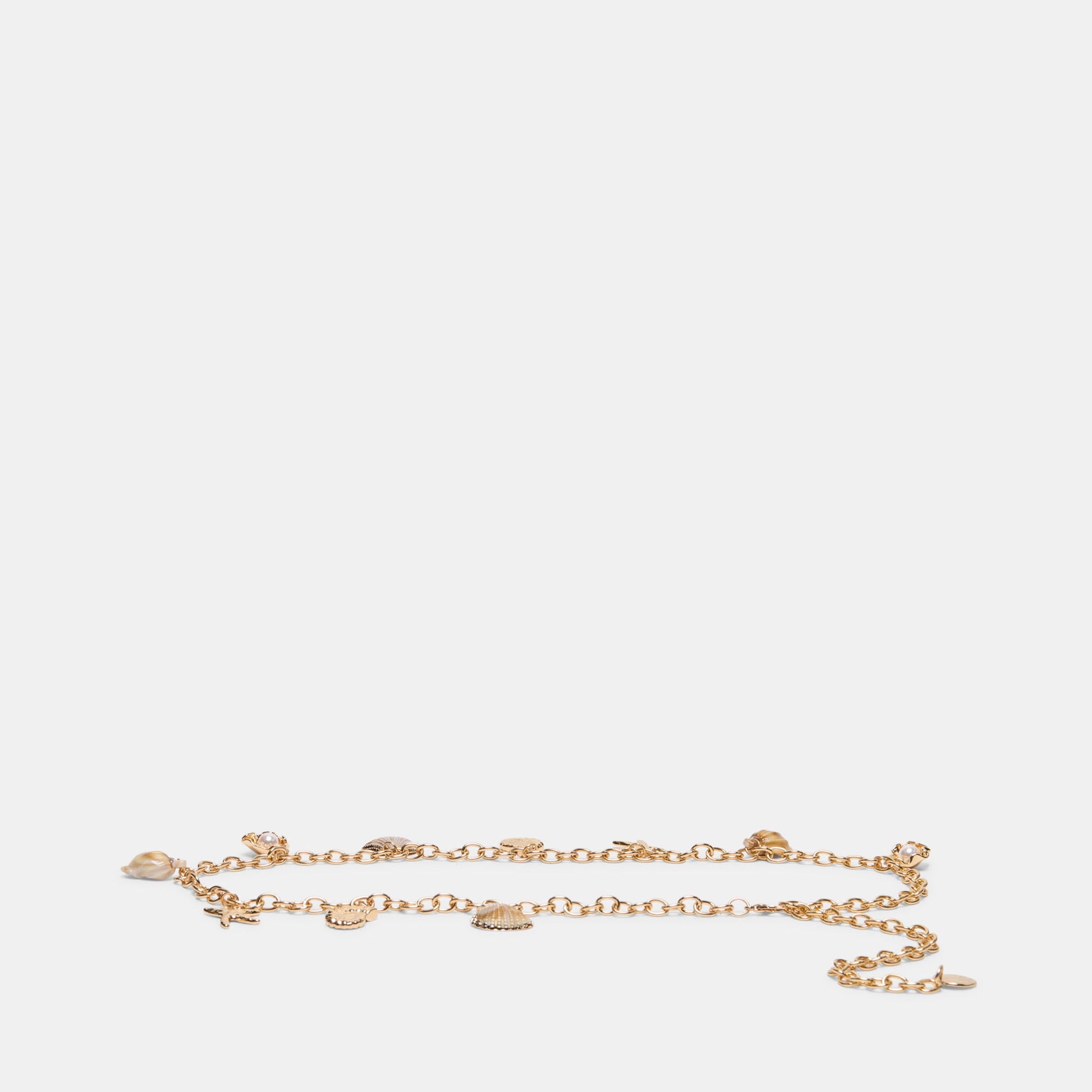 Shell Gold Chain Link Belt