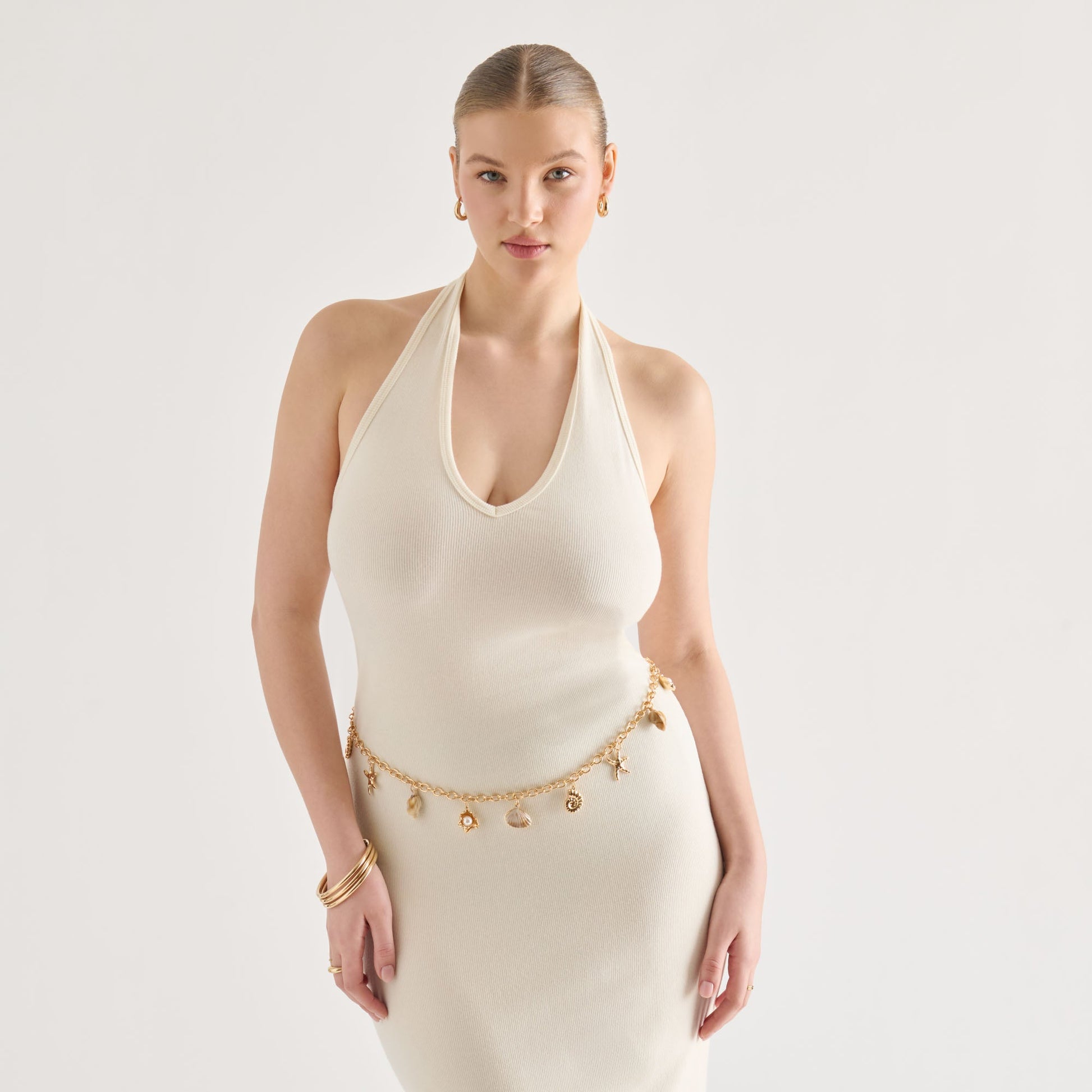 Shell Gold Chain Link Belt