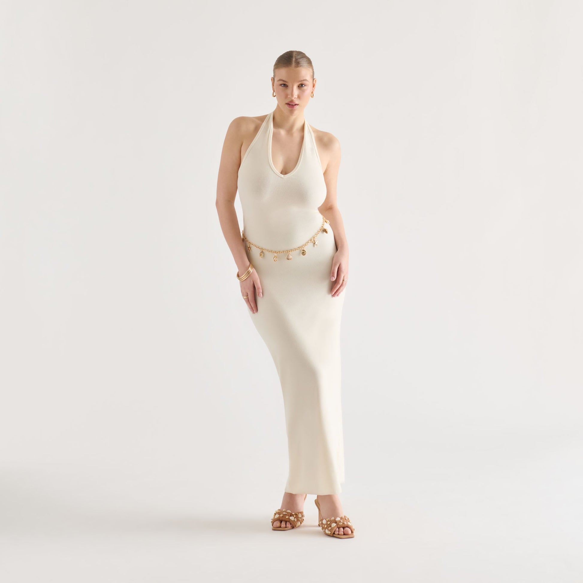 Shell Gold Chain Link Belt