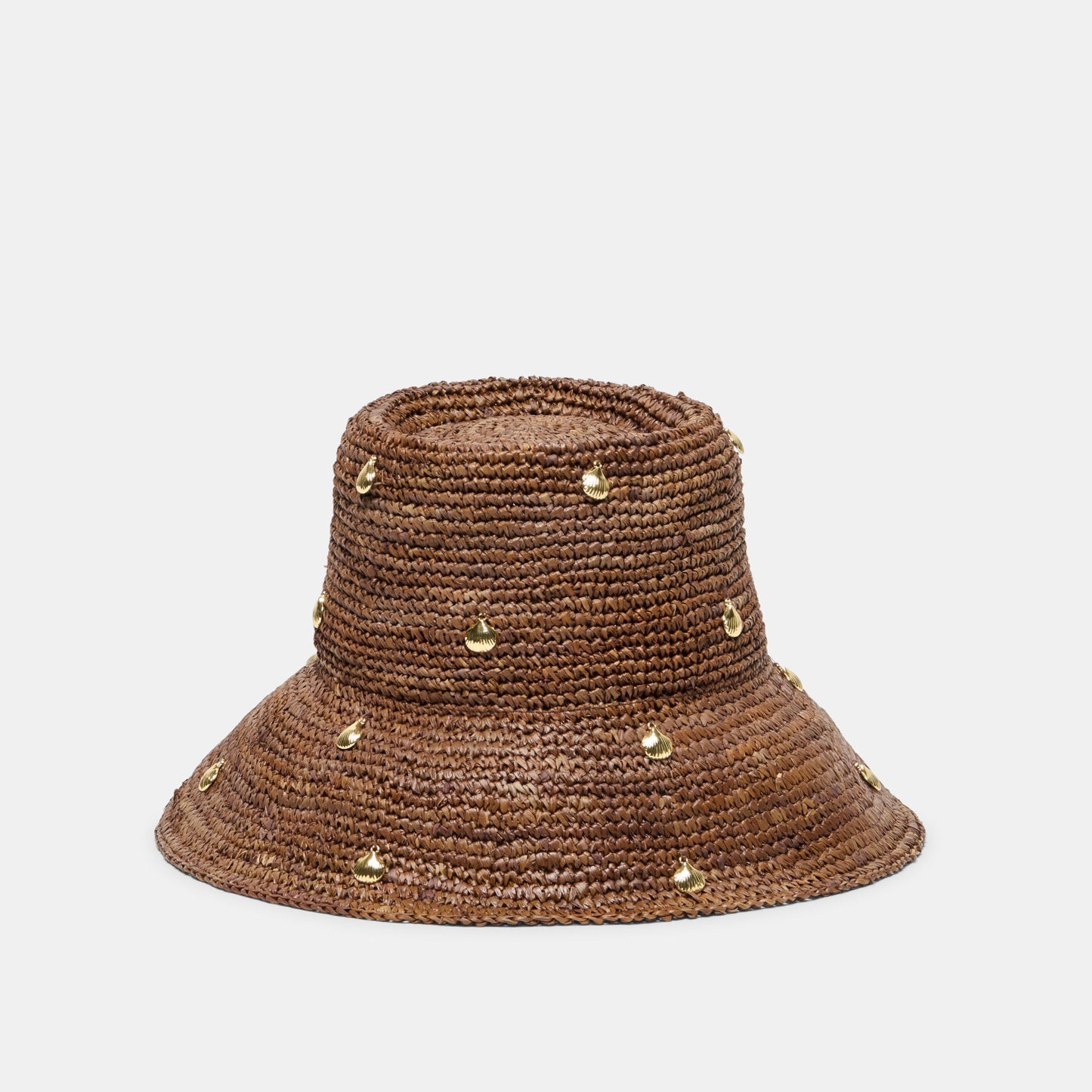 STRAW CLOCHE WITH CHARMS BROWN
 – Dolce Vita