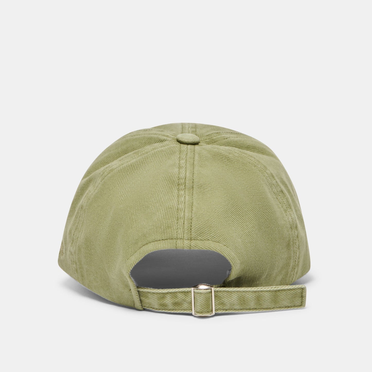 Distressed Olive Baseball Cap with Embroidery