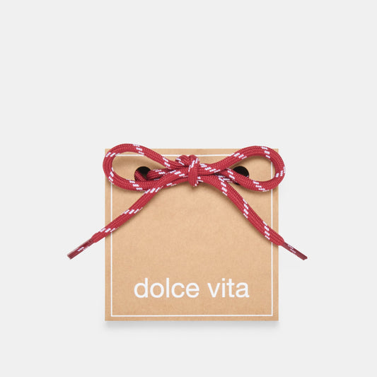 TICK MARK CORD LACE BURGUNDY MULTI
 – Dolce Vita