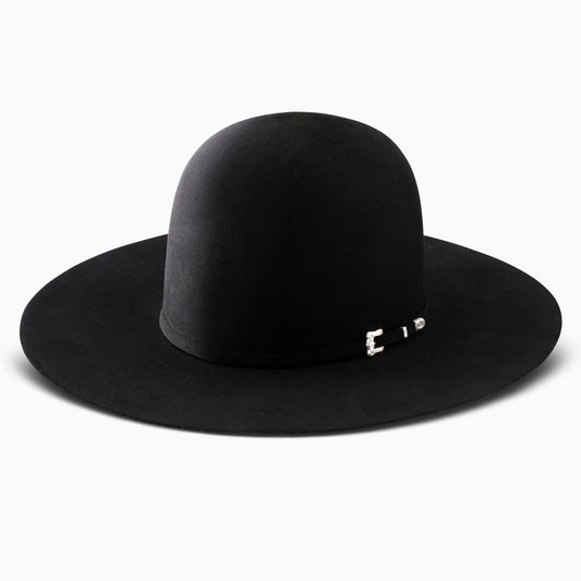 20X Black Gold Open Crown Cowboy Hat