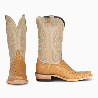 Saddle Tan Full Quill Ostrich - Cutter